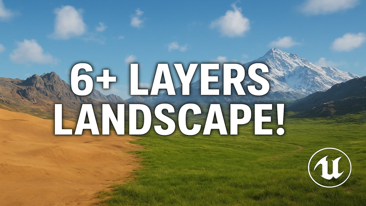 How to Paint Multiple Landscape Layers (6+) in Unreal Engine 5.6 | UE5 ...