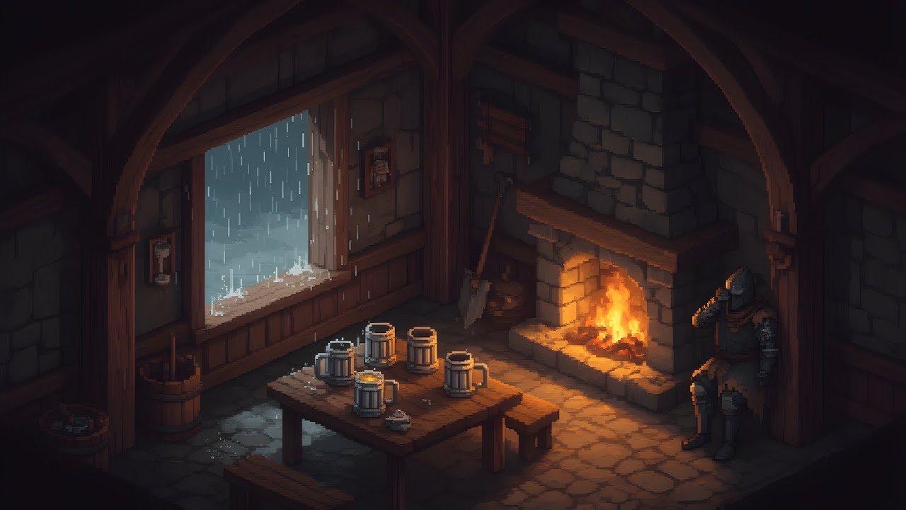 midnight in the wizard's library