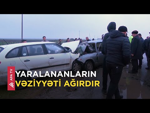 Cəlilabadda ağır qəza: ölən və yaralananlar var - APA TV