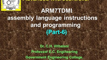 Assembly Language Programming ARM Microcontroller Part-4