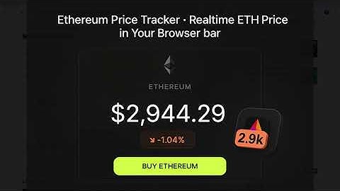 Ethereum Price Tracker – Realtime ETH Price in Your Browser