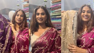 Designer Sarees In Commercial Street Bangalore