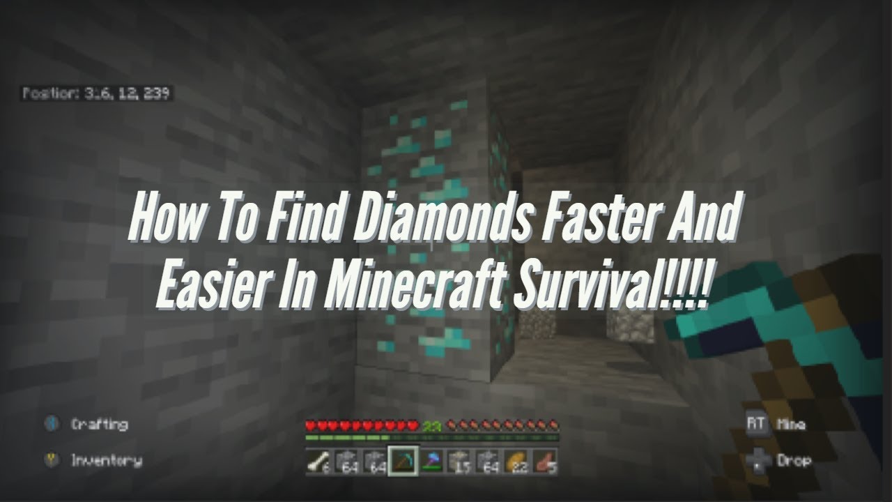 How To Find Diamonds Faster And Easier In Minecraft Survival!!!!! - YouTube