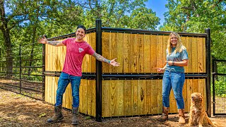 We Built the NICEST FENCE On YouTube... For Homestead Animals!