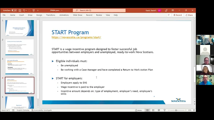 David Gault - Employment NS