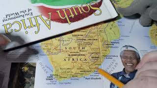 ASMR ~ South Africa History & Geography ~ Soft Spoken Map Tracing Page Turning screenshot 4