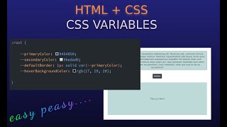 HTML CSS - Variables in CSS