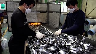 Safest Toe Cap Work Shoes! PPE Mass Production Process in Korea Factory.