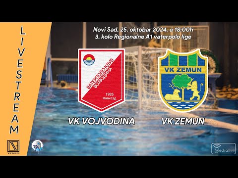 VK VOJVODINA Novi Sad - VK ZEMUN Zemun (Full match Livestream) [25.10.2024.]