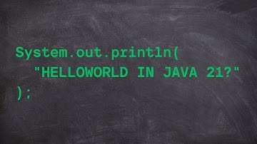 Java 21 Hello World | Java 21 New Features