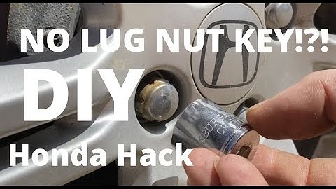 DIY HONDA HACK / REMOVING LOCKING LUG NUT WITHOUT KEY / "JIMMY DIDNT RIG IT"
