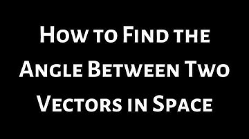 Angle between vectors u = i - 3j + k and v = 2i + 4j - k