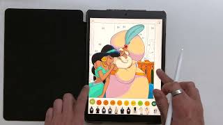 Happy Color by Number  - Princess Jasmine - IPAD screenshot 5