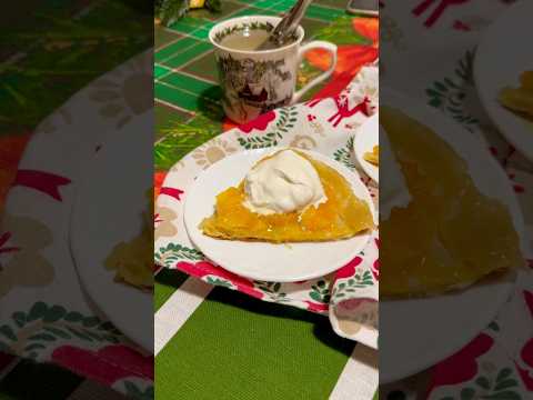 Мандариновый Тарт Татен - праздничный пирог на Новый год!🥧🍊#мандариновыйпирог #рек #мандарин