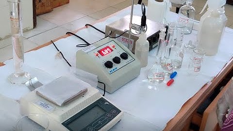 Calibration of pH meter and preparation of Tris-HCl buffer.