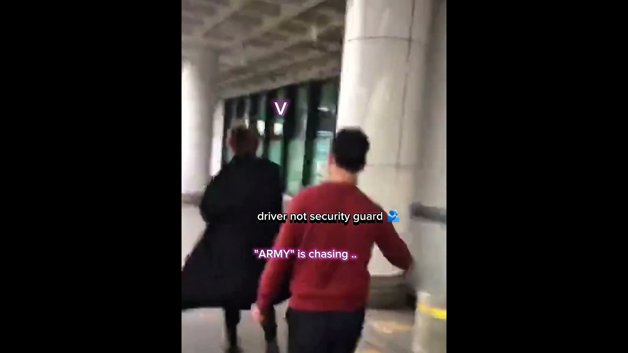 Driver "saves" V 🫂 Let's respect BTS when they come back 🙏💜