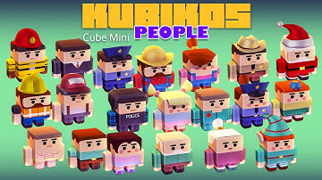 KUBIKOS - People 20 Animated Cube Characters