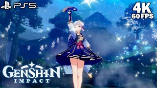 Genshin Impact Ps5 4K 60Fps Kamisato Ayaka Dance Story Cutscene