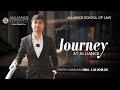 Parth Samdani's journey: BBA-LLB to Khaitan & Co. - IP team placement at Alliance University.