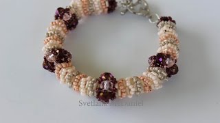 Beaded Bracelet size 10 seed beads Oval Beads