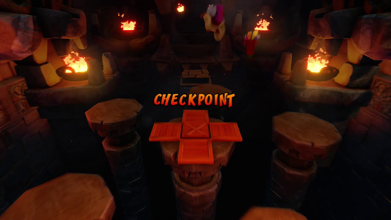 Crash Bandicoot 1 (NSane Trilogy) Level 11 Temple Ruins (Gem) YouTube