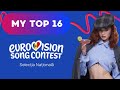 My top 16 Selecția Națională 2026 ! || Eurovision 2026