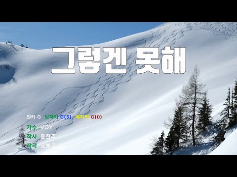 [은성 반주기] 그렇겐못해 - VOY
