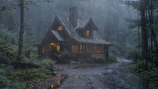Beat Insomnia And Sleep Well In 10 Minutes With Heavy Rain In The Forest | Natural Sounds For Sleep