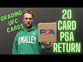 Submitting 20 ufc cards to psa for grading  how to submit card cleaning packaging  return