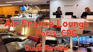 Air France Business Class Lounge, Paris CDG Airport  - Quick Review by TTL 109 views 2 months ago 3 minutes, 1 second