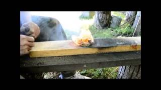 Cotton Roll Friction Fire
