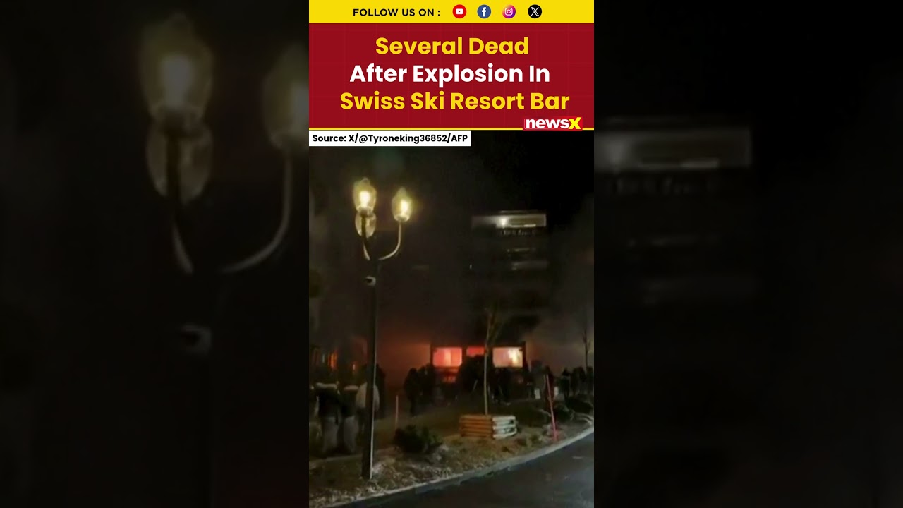 Swiss Ski Resort Bar Hit By Explosion, Several People Killed In Crans-Montana Town | NewsX