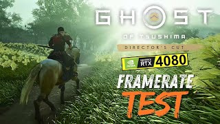 Ghost of Tsushima  Directors Cut PC RTX 4080 4K Ultra Framerate Test | DLSS | FSR 3.0 | XeSS