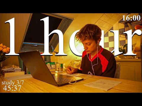 LIVE | 1-HOUR study with me in Paris 📚🌊 wave sounds