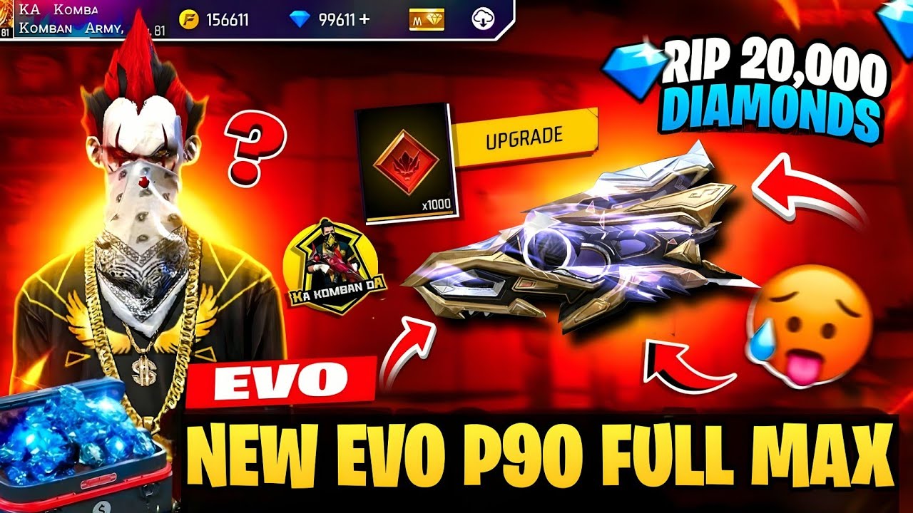 NEW EVO P90 FULL MAXED LEVEL 1 TO LEVEL 7 😱 || NEW EVO VAULT FREEFIRE || FF NEW EVENT 