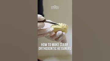 How to make clear orthodontic retainers #shorts