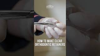 How to make clear orthodontic retainers #shorts