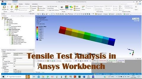 Tensile Test of Rectangle solid bar in Ansys || Simulation of Solid Bar || Ansys Workbench
