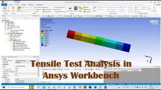 Tensile Test of Rectangle solid bar in Ansys || Simulation of Solid Bar || Ansys Workbench