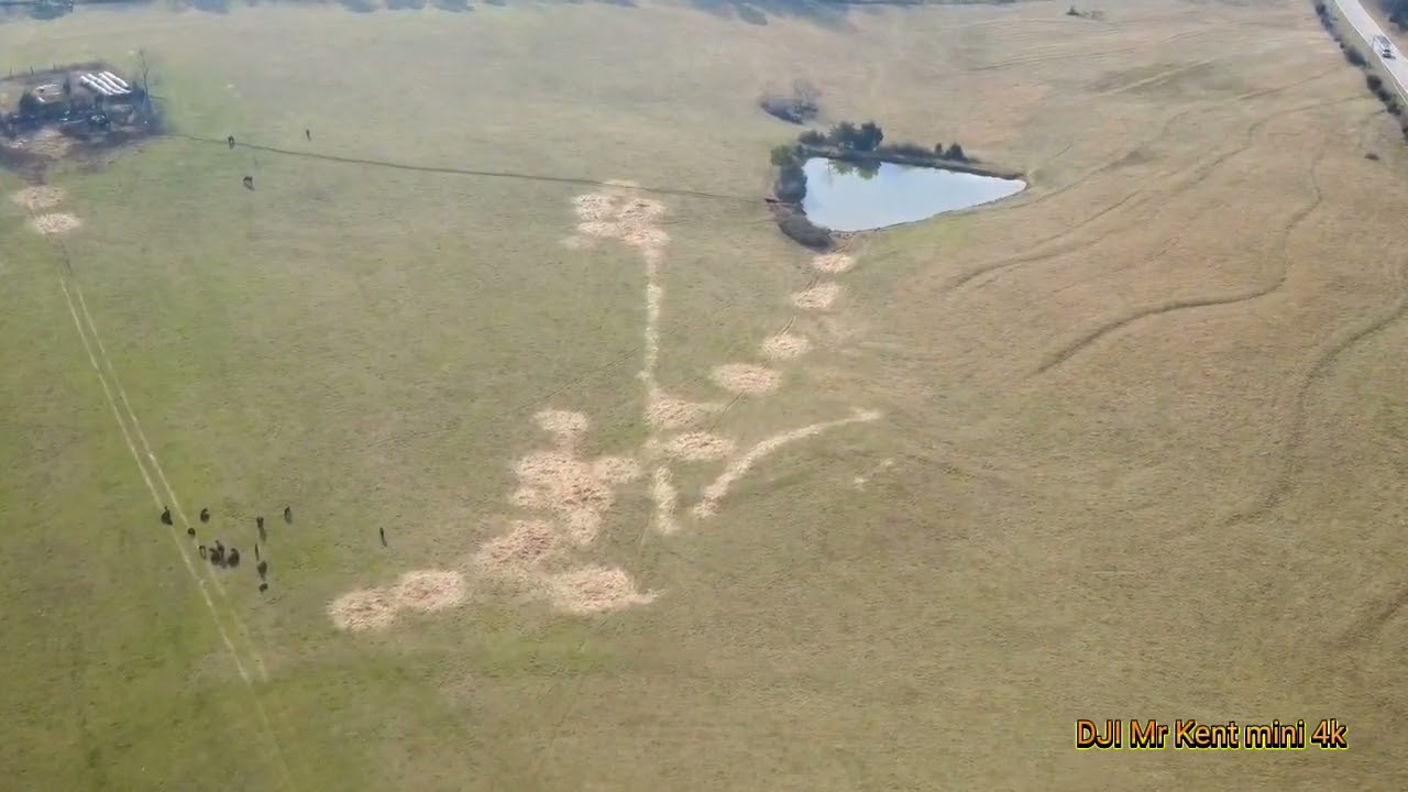 DJI Mr Kent mini 4k finds strange markings on the ground 