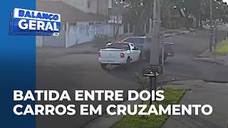 Camera Captures Accident Involving Two Cars At An Intersection In Maring