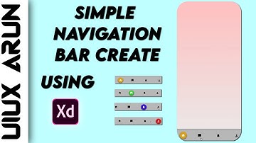 Ui ux Design For Beginners Simple Navigation Bar Create App menu Design #iphone14 #instagram#adobexd