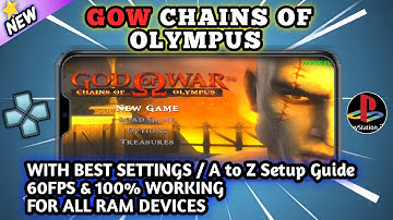 GOD OF WAR- CHAINS OF OLYMPUS PPSSPP EMULATOR SETUP AND BEST SETTINGS for low end devices
