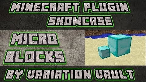 Minecraft Bukkit Plugin - Micro Blocks - mini minecraft blocks!