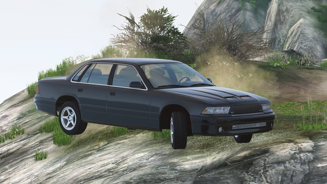 BeamNG.drive - INSANE High Speed Cliff Crashes & Destruction #2