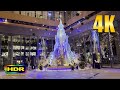 【4K HDR】Tokyo Christmas Lights - Night Walk in Tokyo Station Winter Illuminations 2020 - 東京散歩