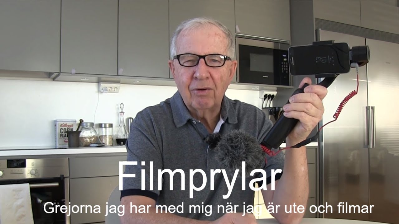 2018-11-28 FILMPRYLAR - Grejorna jag har med mig när jag är ute och filmar mina tågresor