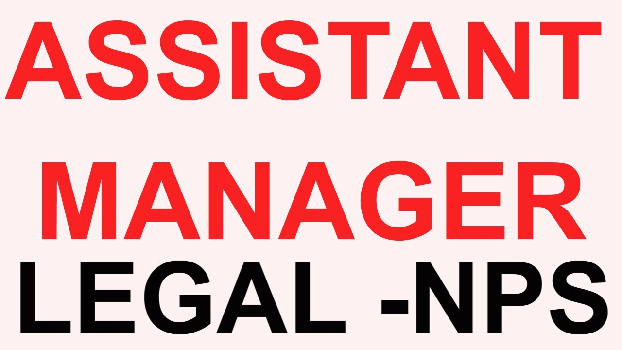 OFFICER LEGAL NPS I llb jobs I career in law I vacancy for law graduates I law jobs  I llb job 2022