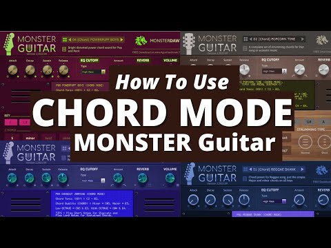 How To Use CHORD MODE of MONSTER GUITAR