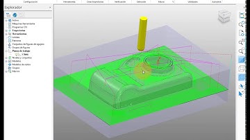 06- Trayectoria z constante optimizado con Autodesk Powermill CAD CAM